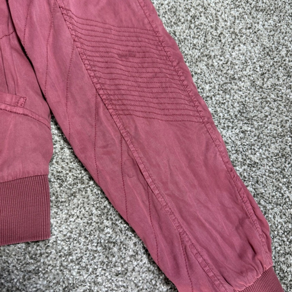 Marrakech Anthropologie Quilted Full Zip Bomber Jacket Pink Women S Lightweight - Picture 7 of 11